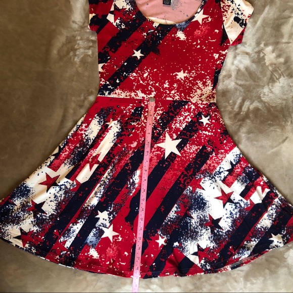 4th of July Red, White & Blue Sundress, Size L - Picture 5 of 15